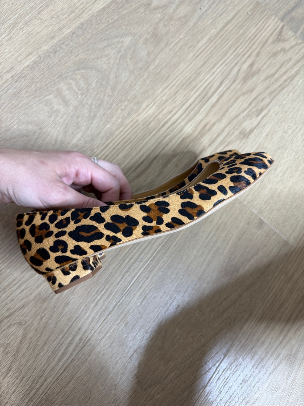 J. Crew Leopard-Print Ballet Flats in Tan and Black Size 8 - Picture 4 of 6